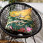Leopard Indoor / Outdoor Floral Square Cushion Cover