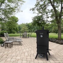 Smoke Hollow 26142G 26-Inch Freestanding Outdoor Propane Gas Smoker, Black  