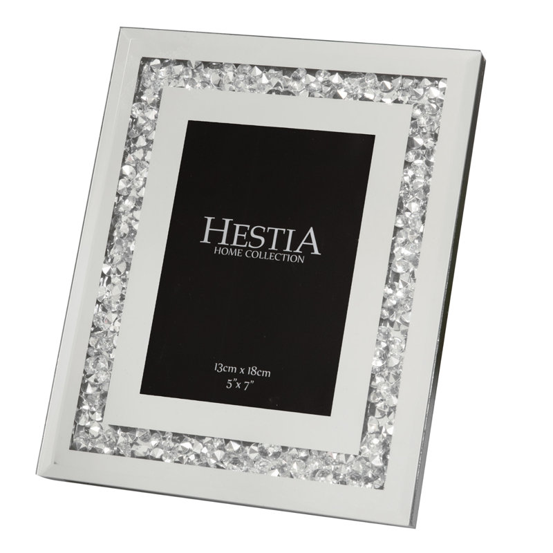 Glass Silver Plated Picture Frame with Mat