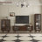 Dark-coffee Solid Wood + Glass Display Cases