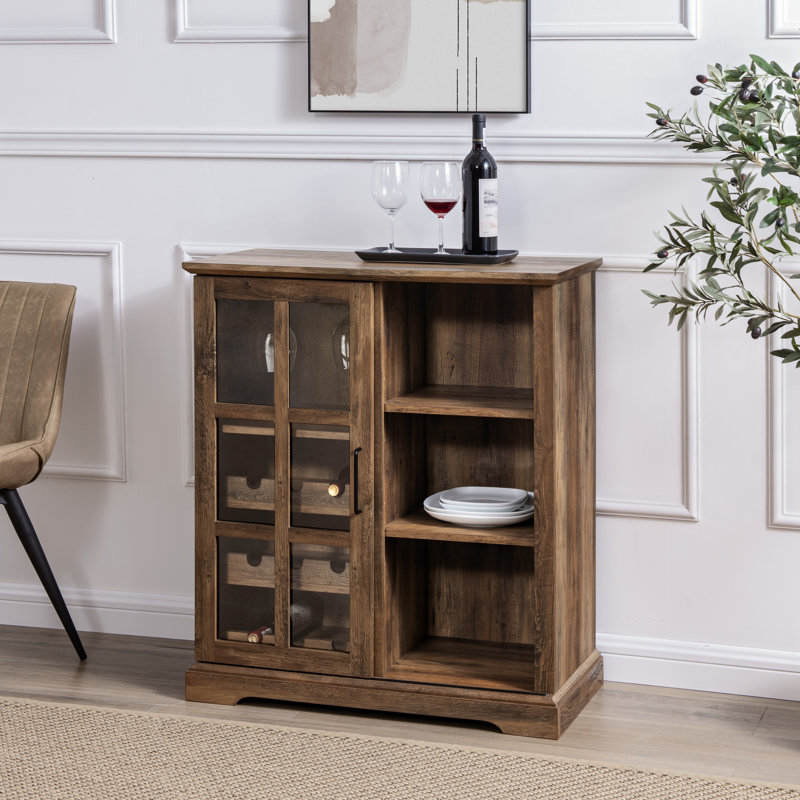 Macaire 80cm Bar Cabinet, Barnwood