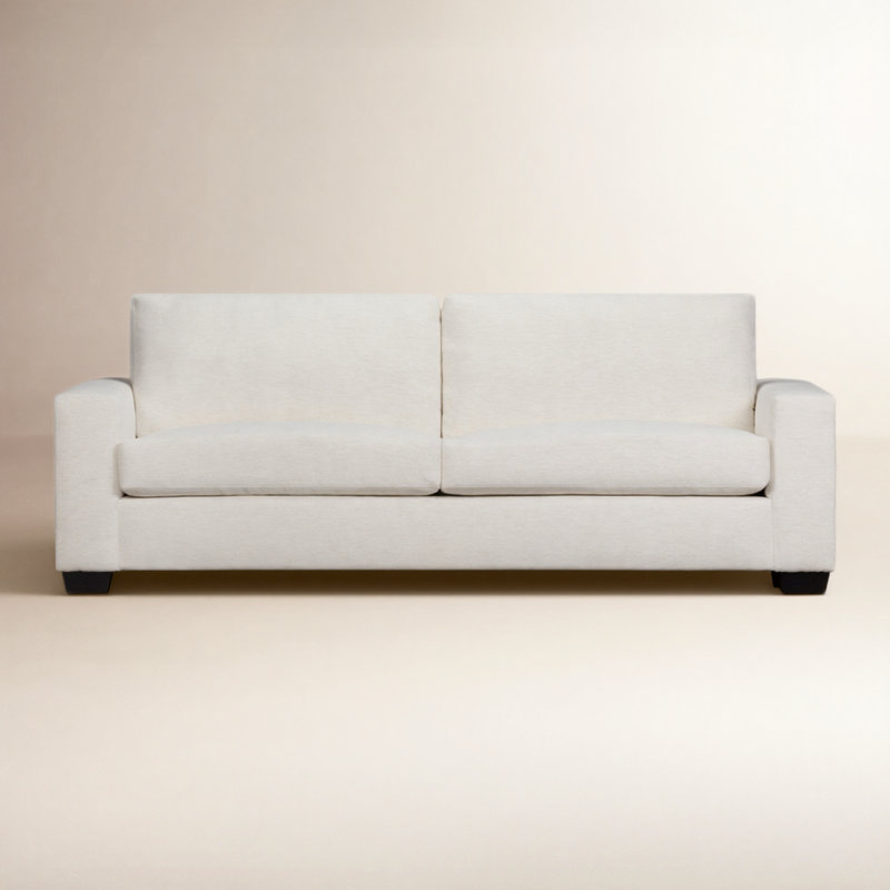 Jonie 91" Upholstered Queen Sleeper Sofa, Monique Twine Textured Chenille