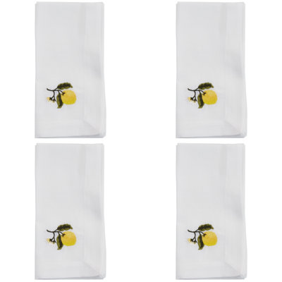 Lemon 4 Piece Napkin Set