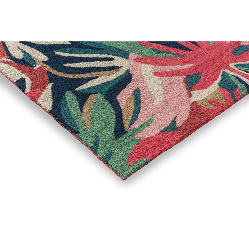 Melora Hand Tufted Floral Area Rug, Rectangle 5'3" x 7'7"