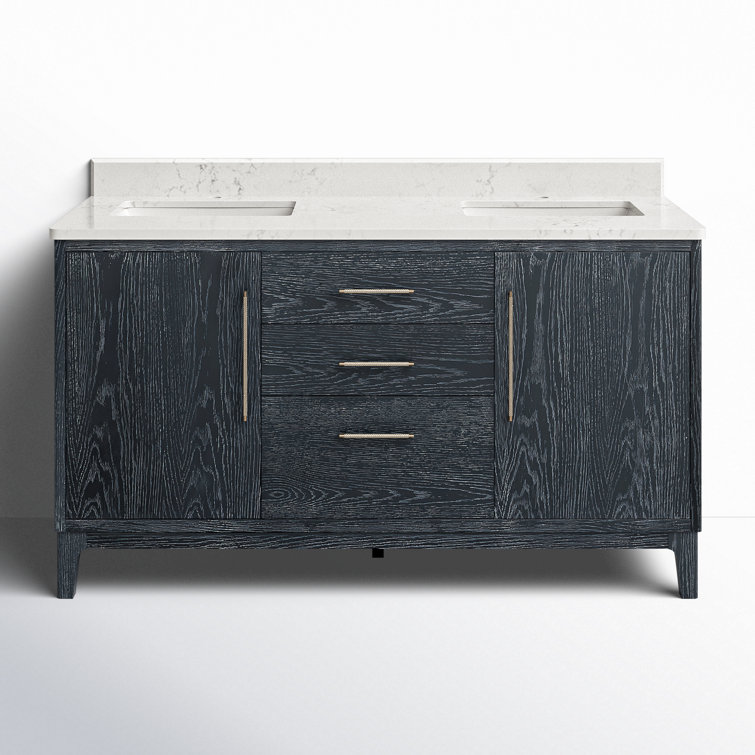 Langosta 60'' Free Standing Double Bathroom Vanity with Top