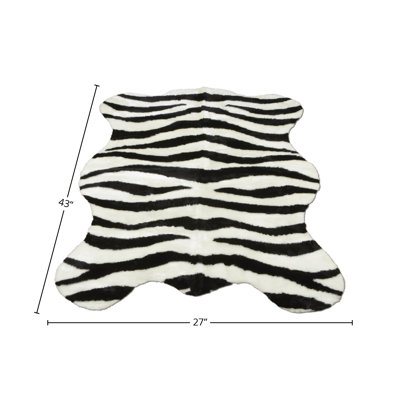 Tapis en fausse fourrure Zebra