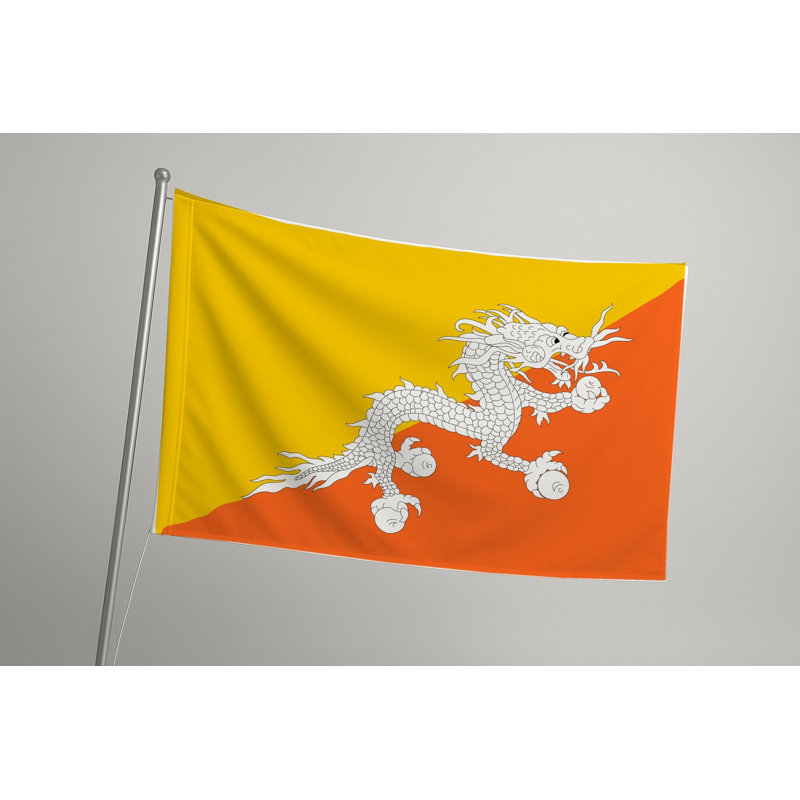 Drapeau du Bhoutan — Drapeau d'extérieur, 24" H x 36" W