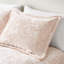 Édredon rose chaud simple / simple TG - velours écrasé et housse 100%
