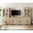 Laziza Mid-Century Modern Farmhouse TV Stand For Tvs Up To 70" â€“ Features Tall Bookshelves, Barn Doors & 5-Tier Storage For Living Room Or Bedroom-916182560