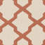 Tapis intérieur / extérieur à motif géométrique beige / orange Bordeaux-827343693