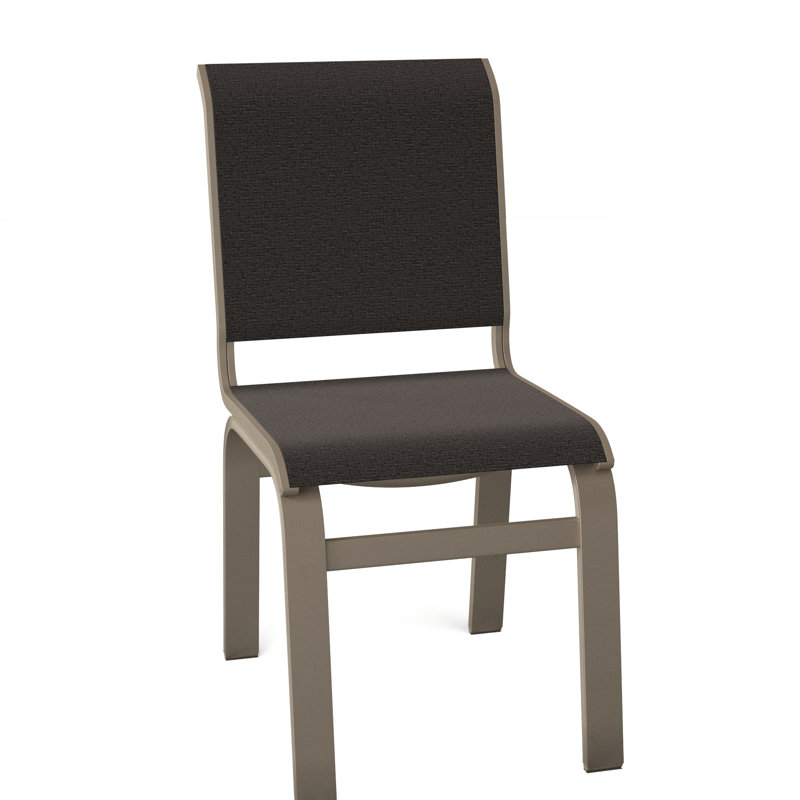 Chaise d'appoint de salle à manger Hiraku, Blanc texturé, Ombre Augustine
