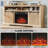 23" and 30" Electric Fireplace Insert, Fireplace Heater with Remote, 3 Flame Control, Heater Control, Low Noise, 6 Hour Timer, Overheating Protection, 1400W, Touch Screen-114207956