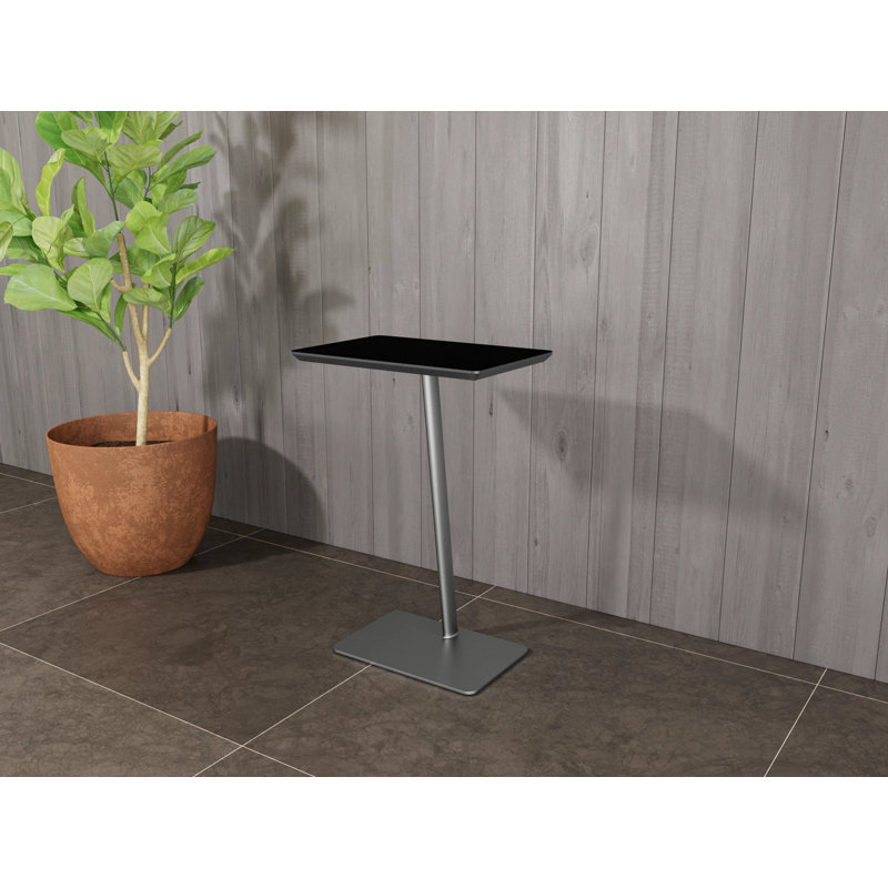 Pieds de table personnels Willow, Argent argent, Nuit noire