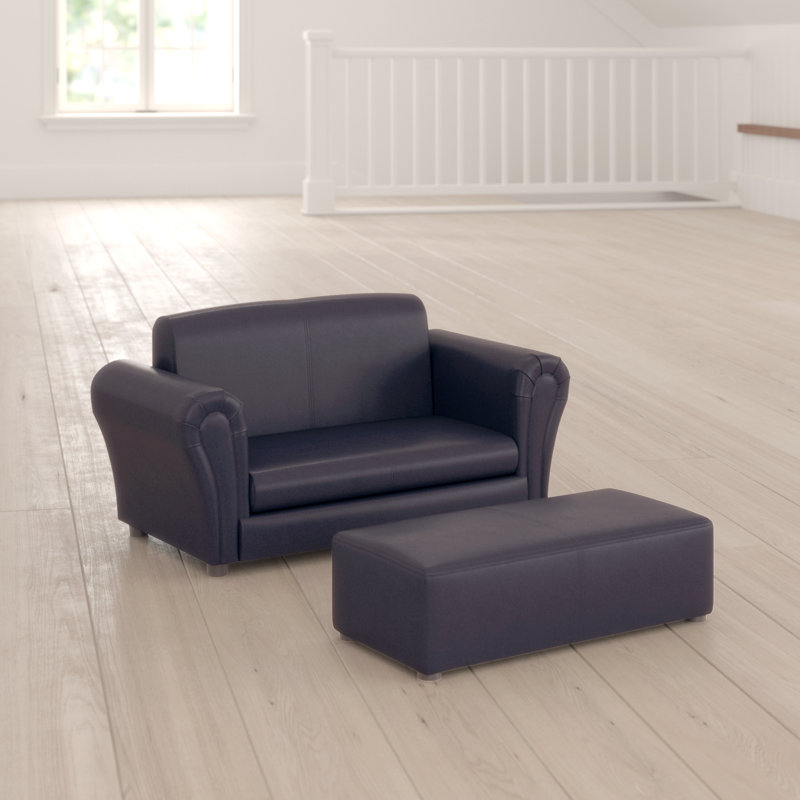 Club pour enfants et repose-pieds Lach, Noir