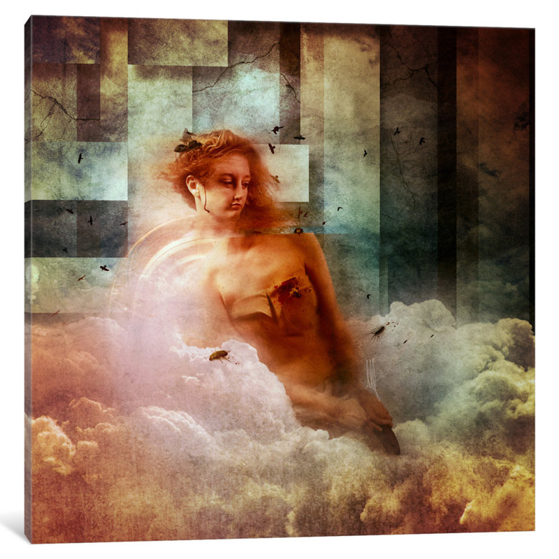 «Clouds», impression sur toile, H 12 po x l 12 po x P 1,5 po, Pas de tapis, Toile tendue