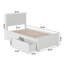 Kindig Solid Wood Coastal Cottage Platform Bed with Matching Footboard and Storage Drawers-23570261-23570260