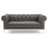 Idyll Tufted Button Upholstered Leather Chesterfield Loveseat-1288000405