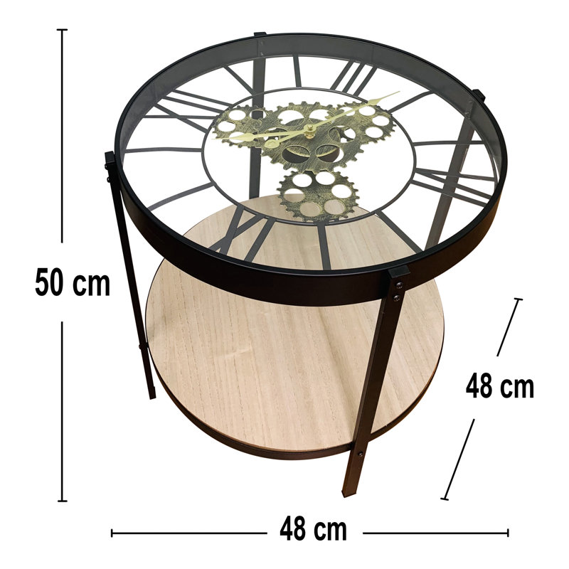 Wilksboro Glass Top Frame End Table