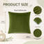 Housse de coussin en velours doux de couleur unie, polyvalente et élégante-131239223