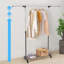 Priebe Adjustable Rolling Clothing Rack