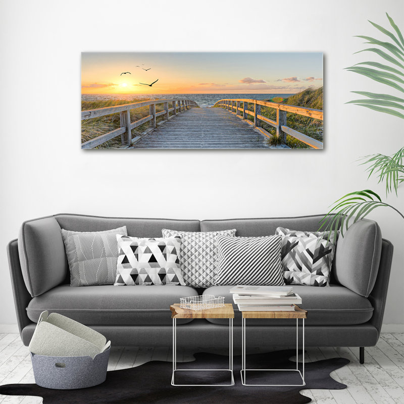 Path To The Beach - No Frame Print on Canvas