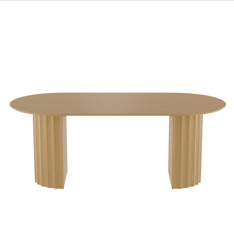 Table de salle à manger 79 po, Bois de chêne