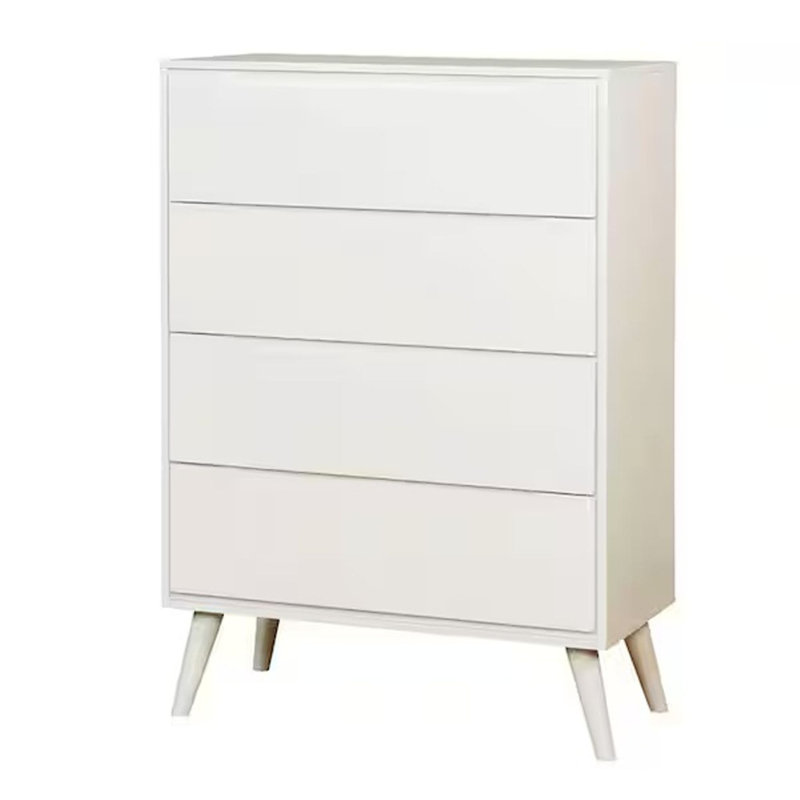 Commode moderne moderne Mid-Century, Blanc
