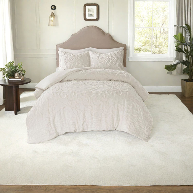 Elegant Cotton Bedding Set, Medallion Design For Home
