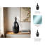 Sagebrook Home 18" Arielle Medium Pyrite Stone And Glass Bottle-486120952