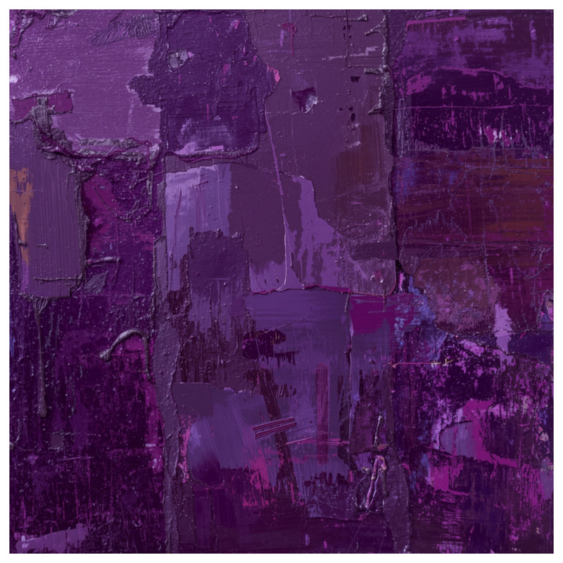 Édredon mauve à motif abstrait texturé, Lit simple