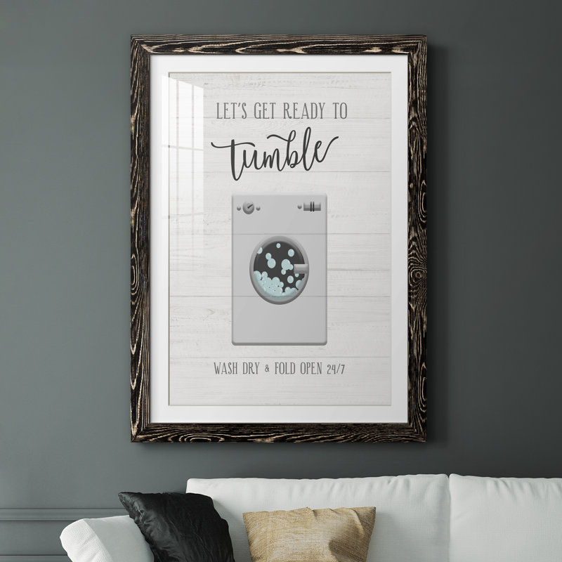 Tumble - Imprimé, Papier encadré noir, H 37,5 po x l 27,5 po x P 1,5 po