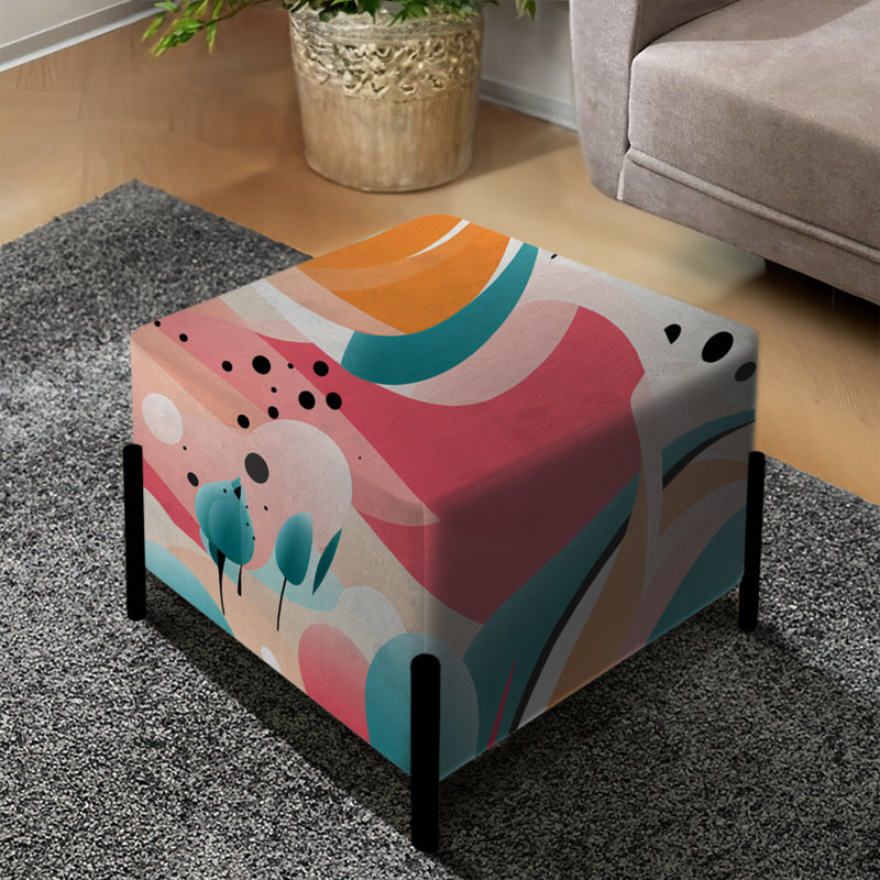 Poupart Bubblegum Mirage - repose-pieds carré géométrique