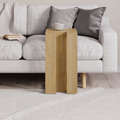 Madelyn Modern Compact C Shape Side Table