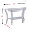 Console à miroir en demi-lune