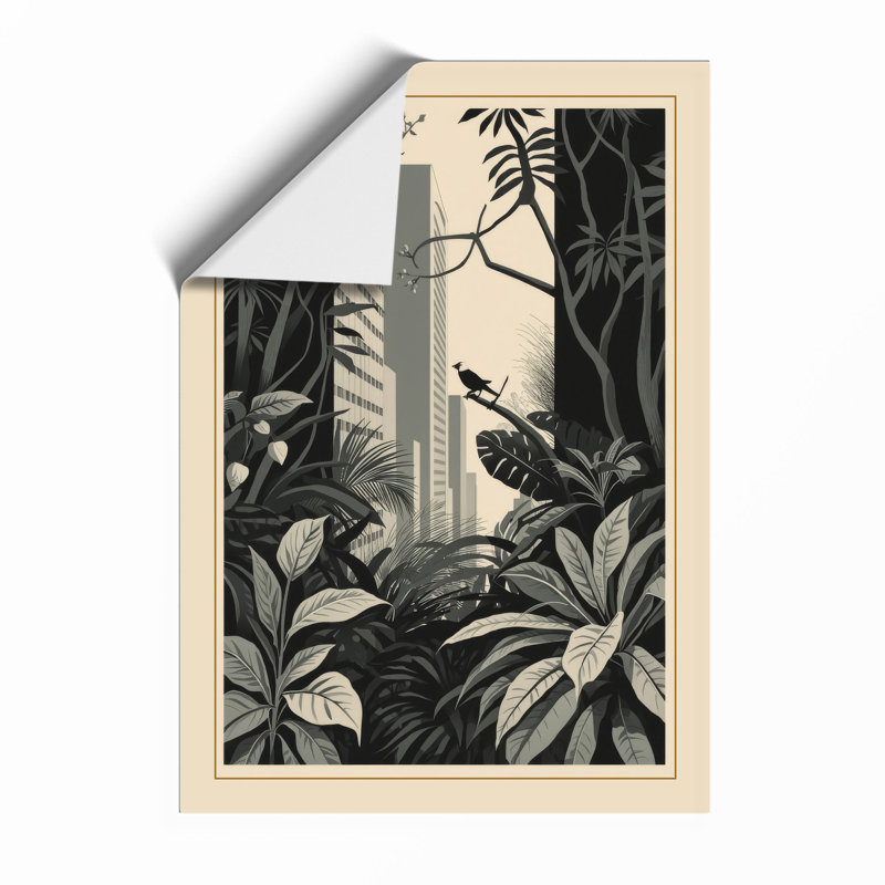 Jungle Interior Botanical - Framed Print, Unframed, A2 - 59.4 x 42.0 cm