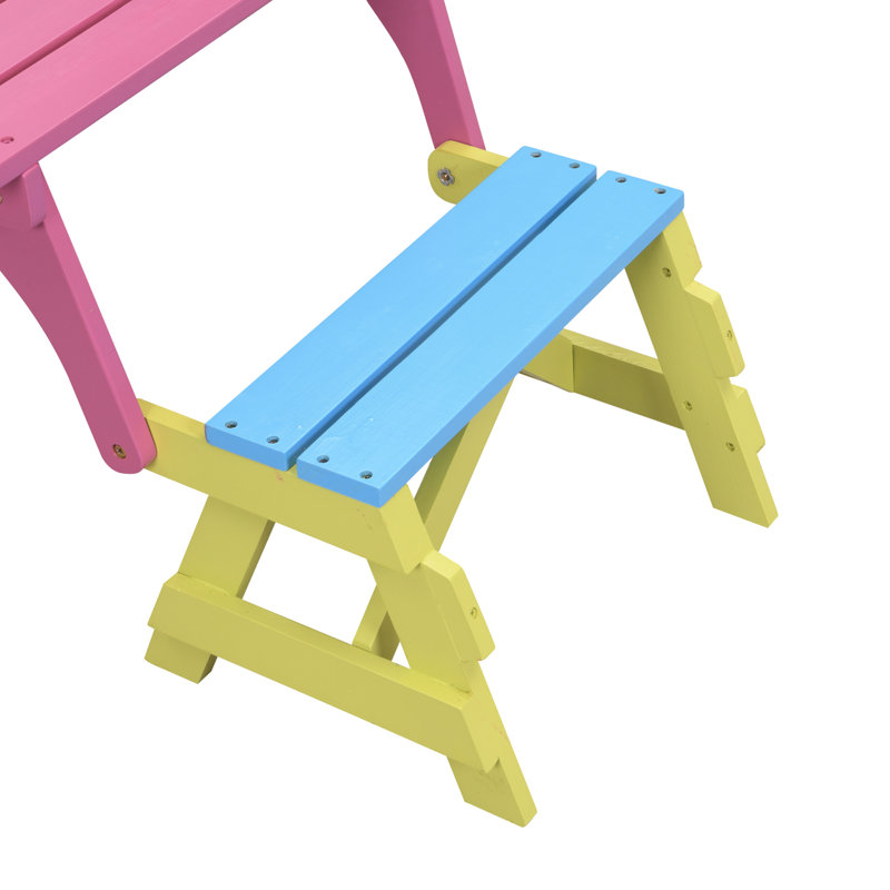 FAUTEUIL MULTI-FONCTIONNEL POUR KID, TABLE + 2 BANCS (tout-en-un)