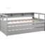 Lit de jour simple TG gris - 2 gigognes, 3, en bois de charge et utile-222879749