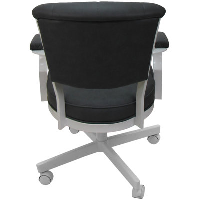 Dalibor Metal Dining Caster Chair with Arms