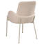 50 cm H Boucle Armchair in Beige