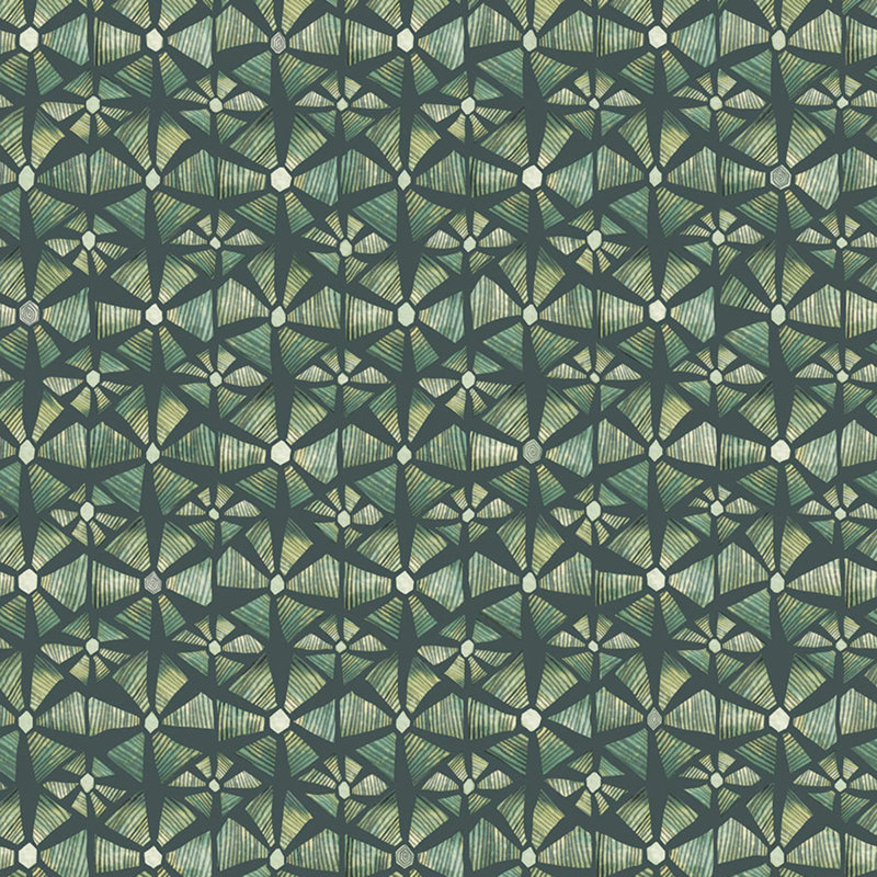 Ardmore-Jabula Kalahari 33' L x 20.5" W Wallpaper Roll, Forest Green/Racing Car Green