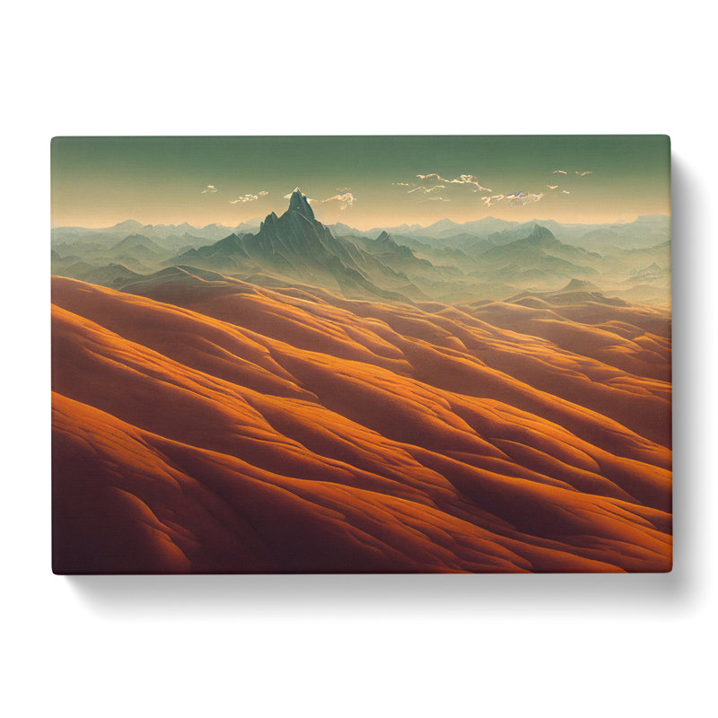 Super Mountain Landscape - Wrapped Canvas