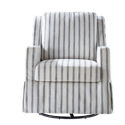 Minni Farmhouse Swivel Rocking Chair by Birch Lane