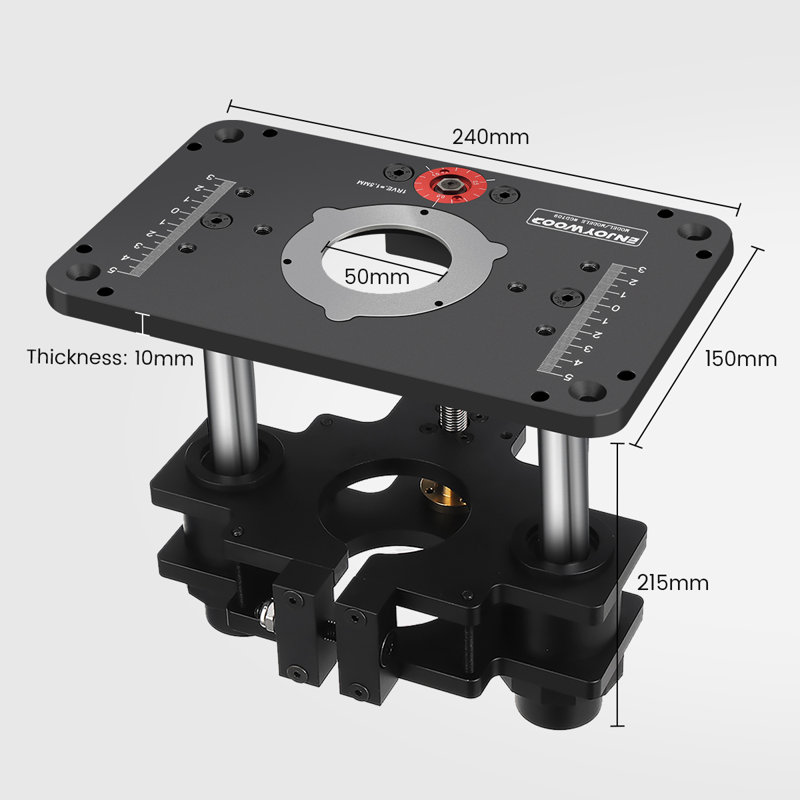 Router Lift for 69mm Wood Router with Router Plate Precision Woodworking