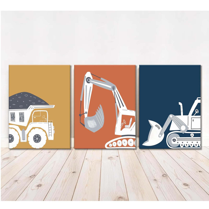 3 Piece Wrapped Canvas Print, 40 cm H x 30 cm W