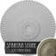 Médaillon de plafond Endurathane Antilles, diamètre extérieur de 38 1/4 po x P 1 1/2 po (pour auvents jusqu'à 6 po), finition platine peinte à la main-28582296