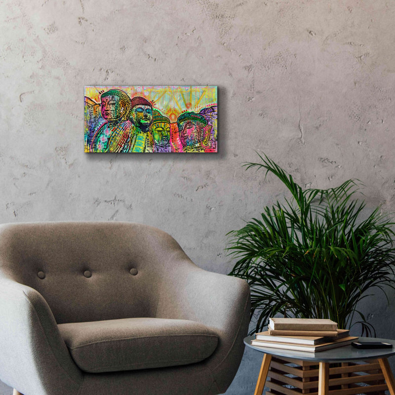 «Mt Peacemore» par Dean Russo, art mural sur toile, H 12 po x l 24 po x P 0,75 po
