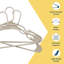 Paquet de 120 cintres en plastique ivoire Lifemaster - Robuste, peu encombrant avec rainures antidérapantes, peut supporter 5 lb, parfait pour les manteaux et les robes