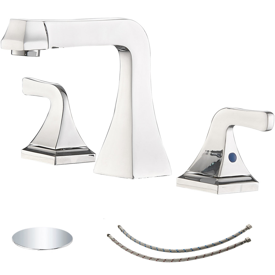 Widespread Bathroom Faucet with Drain Assembly DFI