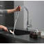 Robinet de cuisine rétractable à poignée simple avec accessoires-63552945
