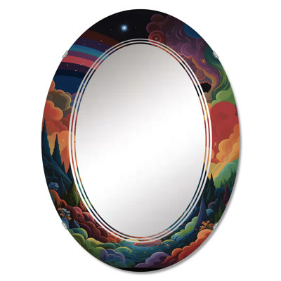 Tarmons - Miroir mural moderne ovale